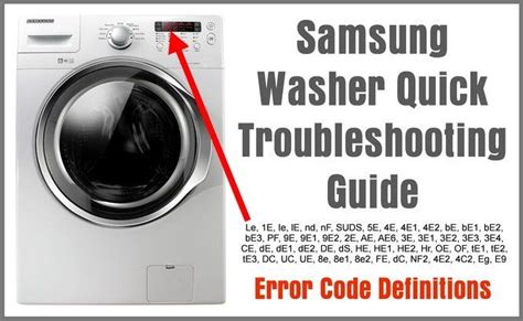 Decoding the Samsung Washer Code 4C: Troubleshooting Guide
