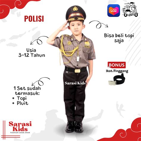 Jadikan Si Kecil Gagah Berani dengan Pakaian Polisi Anak!